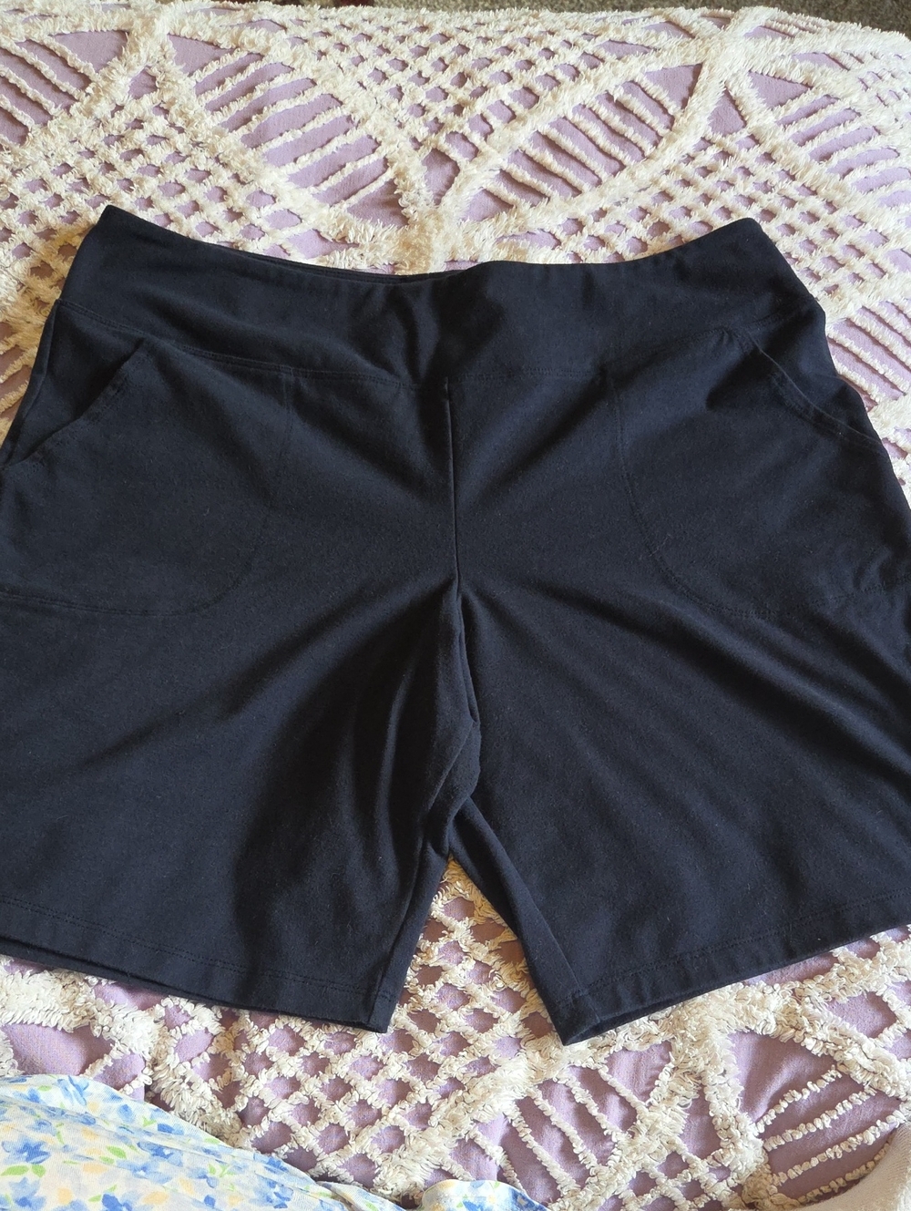 Wicked By Women with Control Black Knit Bermuda Shorts PL